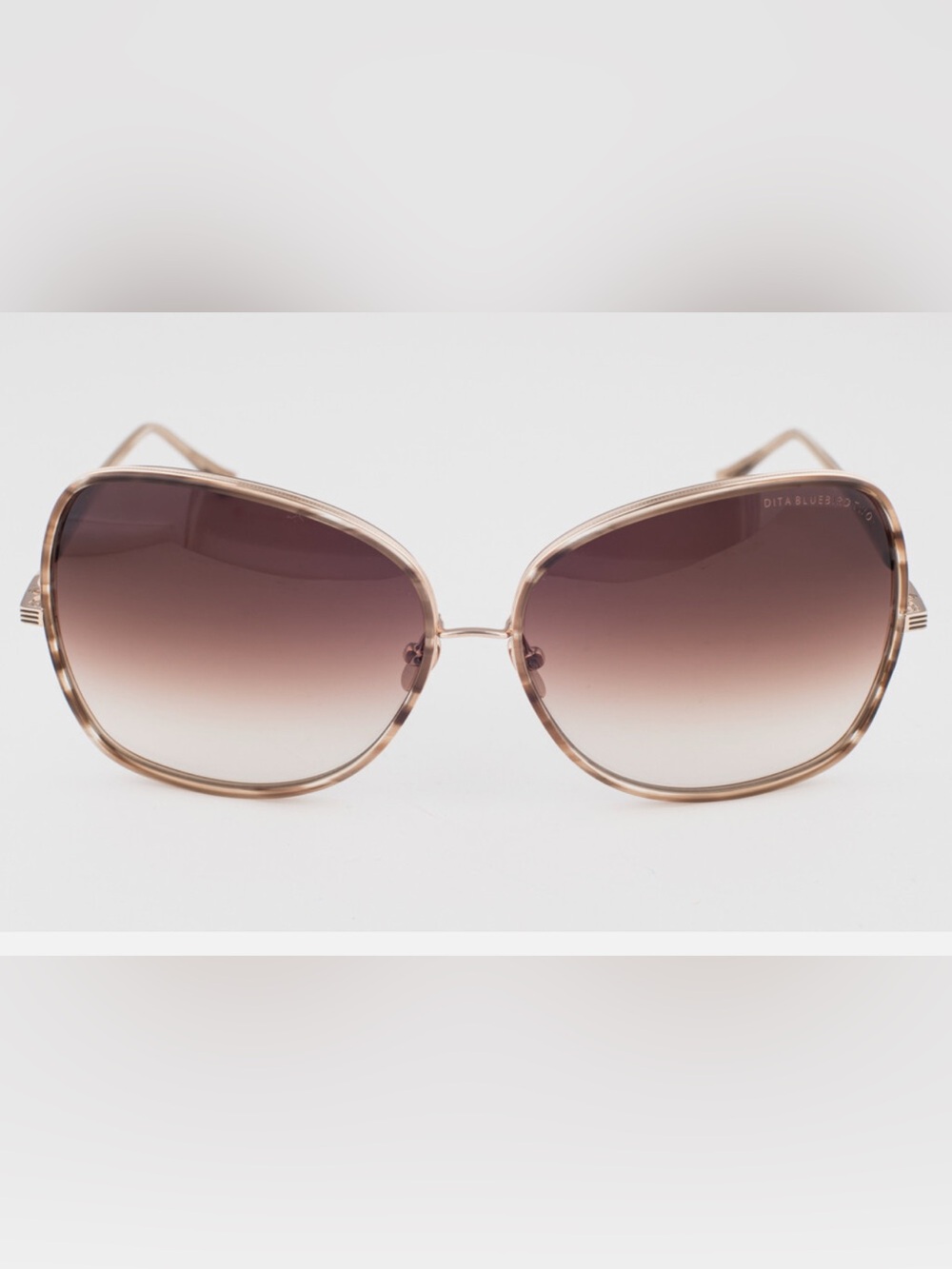 DITA Oversized Brown Gradient Lens Sunglasses